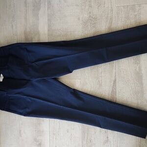 Womens Navy Blue Midrise Pants Size1 10P